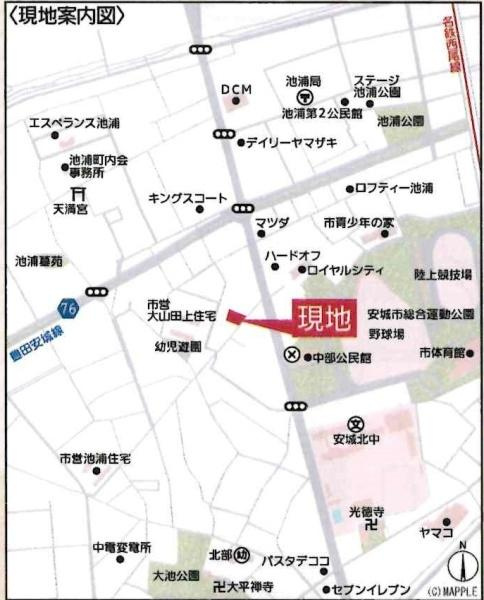 安城市池浦町第4　全4棟・1号棟のその他|交通アクセス図です。