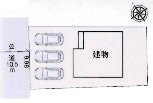 碧南市権現町第3　全1棟・1号棟の区画図|1号棟です。