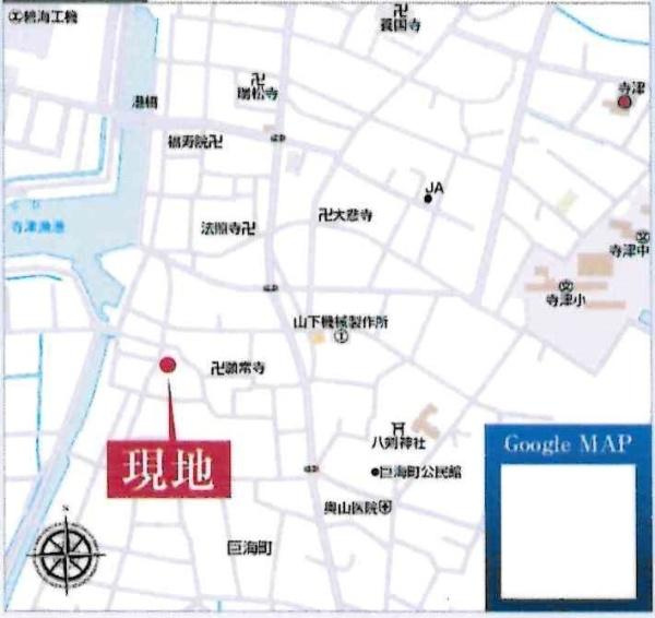西尾市巨海町北浜田第2　全4棟・3号棟のその他|交通アクセス図です。