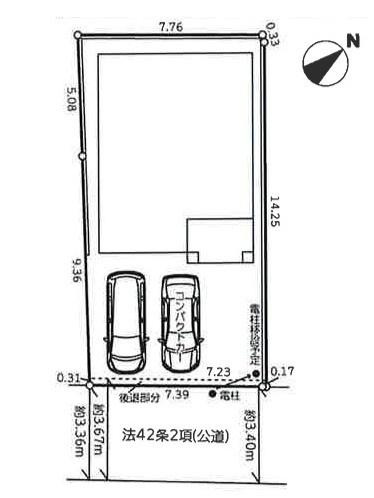 横浜市磯子区岡村１丁目の新築一戸建の区画図