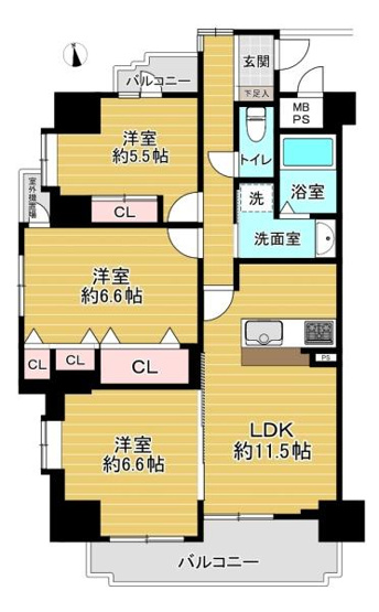 【間取り】 | ライオンズマンション鶴橋