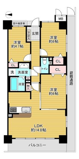 【間取り】 | 鶴見緑地ガーデンハウス