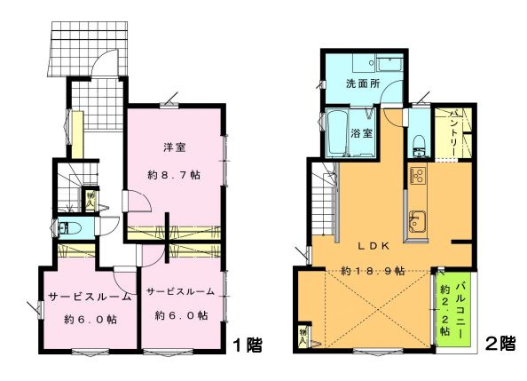 茅ヶ崎市西久保新築戸建て　A棟の間取り|間取図「茅ヶ崎市西久保新築戸建て　A棟」