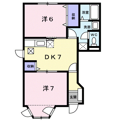 グレースコート2の間取り