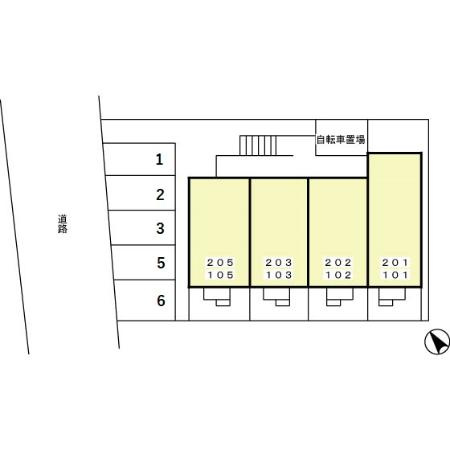 クレール　メゾンの区画図