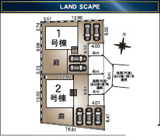 仲介手数料不要　クレイドルガーデン北区楠野町第2【川上小・北部中】の区画図