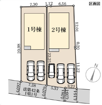 仲介手数料不要　リーブルガーデン合志市須屋第十五【西合志南小・西合志南中】の区画図
