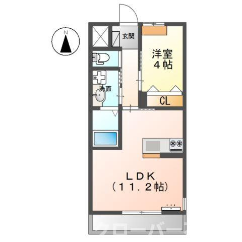トライアングルの間取り