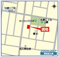 仲介手数料不要　ブルーミングガーデン東区水源2丁目【泉ヶ丘小・東野中】の地図