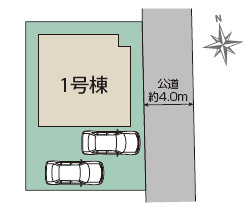 仲介手数料不要　ブルーミングガーデン東区水源2丁目【泉ヶ丘小・東野中】の区画図