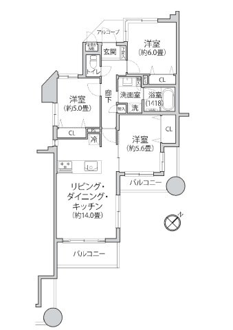 【間取り】 | グランイーグル溝の口