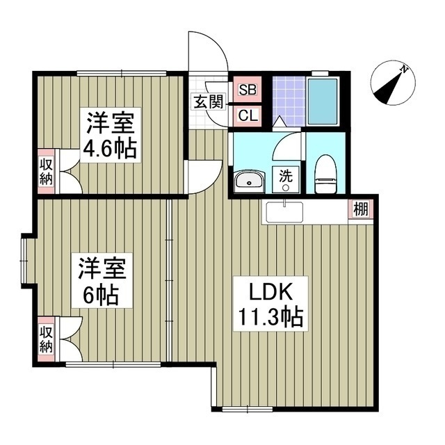 グリーンスポットの間取り