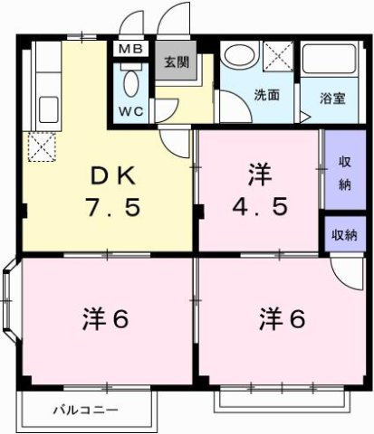 エルディム垣内の間取り