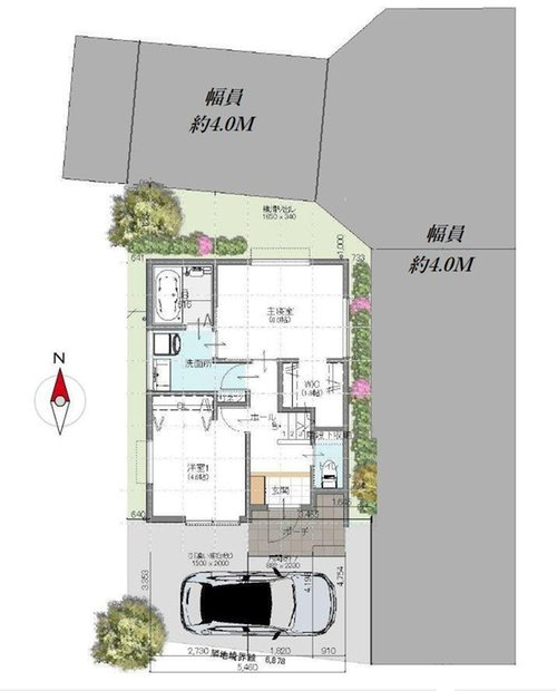 東久留米市弥生町２丁目の区画図