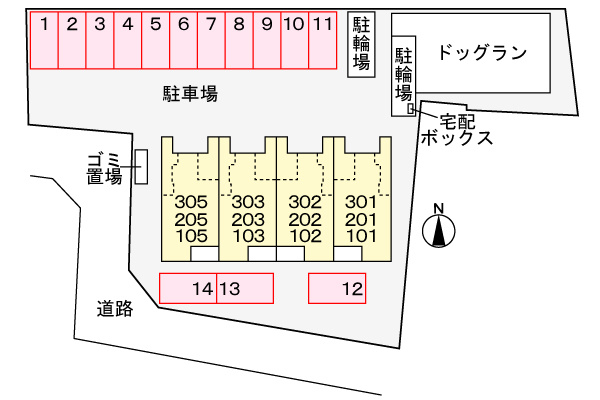 スペチアーレ　トレの区画図