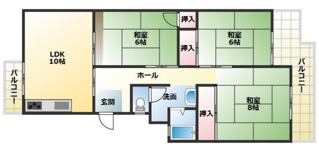【間取り】 | 新檜尾台第2次住宅5号棟