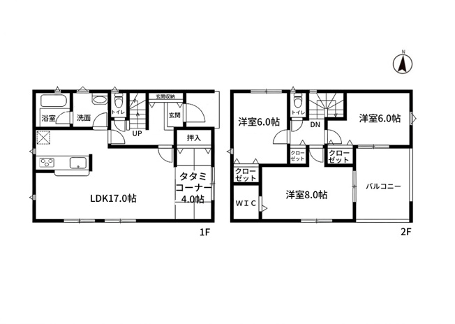 【間取り】 | 東海市加木屋町第36の４号棟【仲介手数料0円】