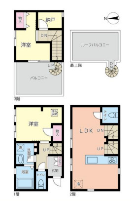 茅ヶ崎市中海岸　中古戸建の間取り