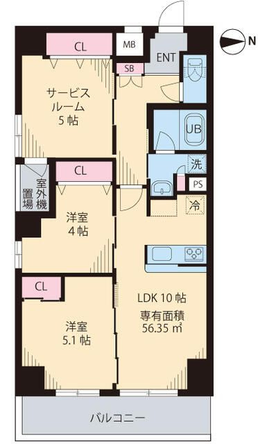 コルザKⅡの間取り