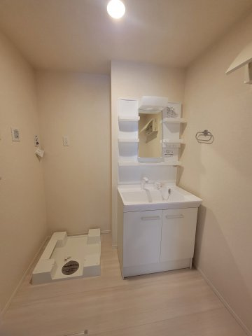 Ｄ－ｒｏｏｍアベタテの洗面所
