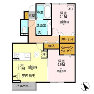 【間取り】 | シャルムコートＣ