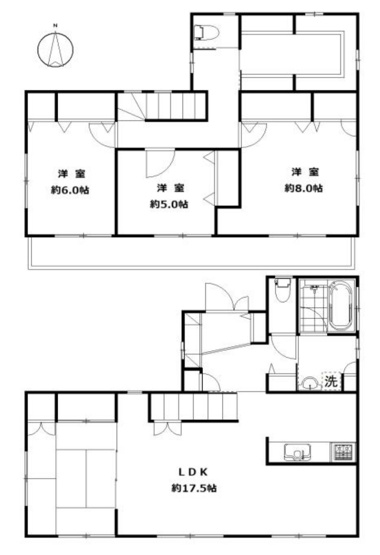 【間取り】 | 毛呂山町目白台2丁目　中古戸建