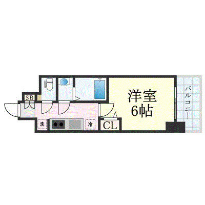 プレサンス野江内代ペルティエの間取り