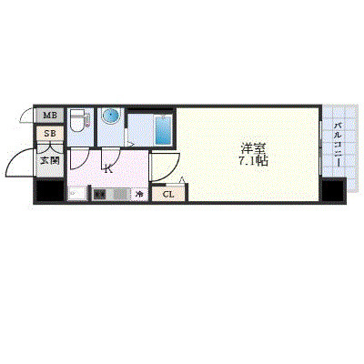 プレサンスOSAKA姫里エンファシスの間取り