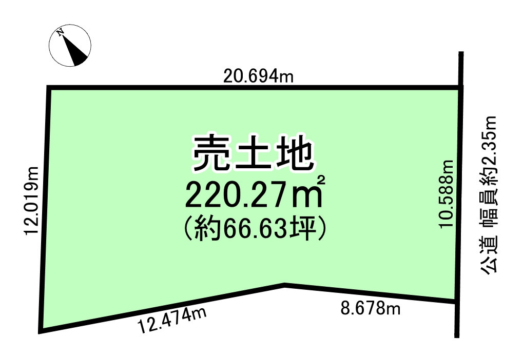 安城市城ケ入町山新田の売地