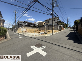 【前面道路含む現地写真】 | 宇治市木幡御蔵山　3区画1号地　売土地　建築条件付き