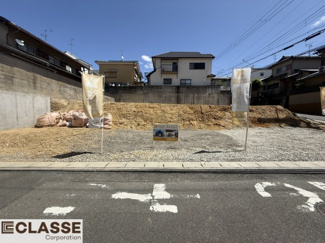【前面道路含む現地写真】 | 宇治市木幡御蔵山　3区画2号地　売土地　建築条件付き