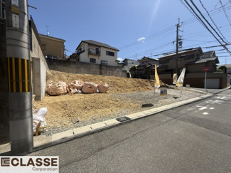 【前面道路含む現地写真】 | 宇治市木幡御蔵山　3区画2号地　売土地　建築条件付き