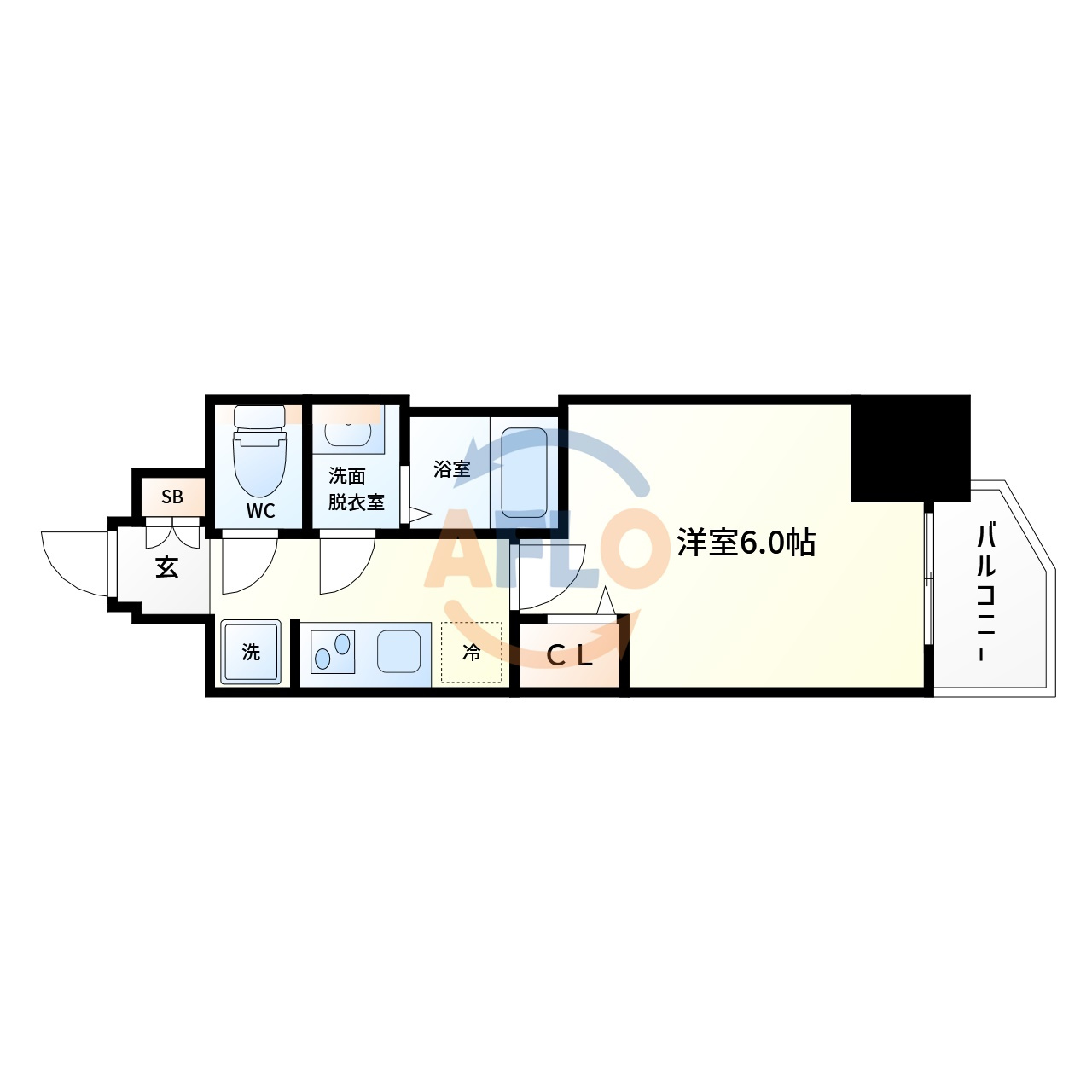 プレサンス新深江ディレットの間取り|プレサンス新深江ディレット　間取り