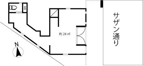 茅ヶ崎店舗の間取り