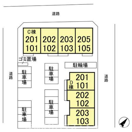 クリアシーズンズ　Ｄの区画図