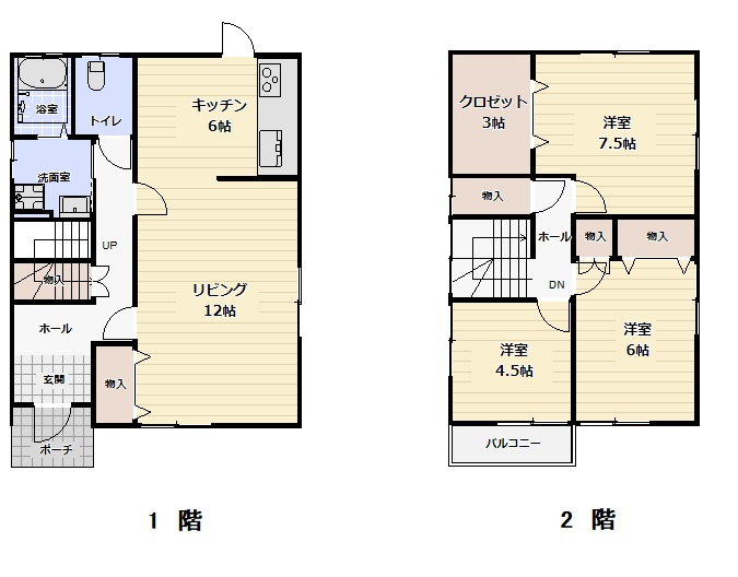 ■☐蚊屋Ｈ14年築中古戸建☐■の間取り|3LDKの使いやすい間取りになります。
リフォーム箇所有。全部屋インプラス施工済み。