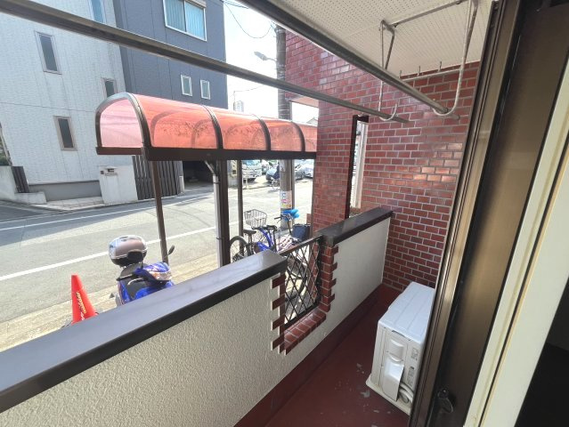 リバーサイドマンションのバルコニー