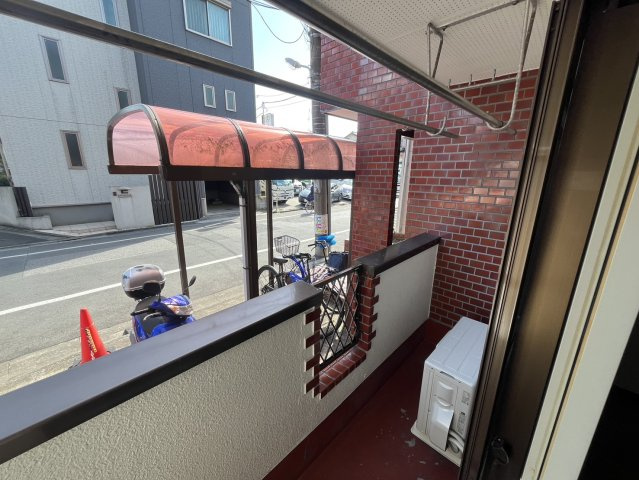 リバーサイドマンションのバルコニー