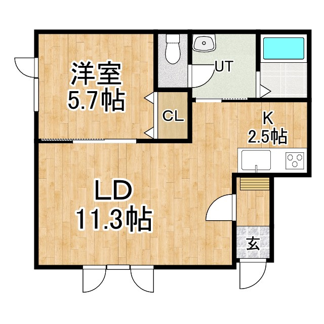 アイーレⅠの間取り