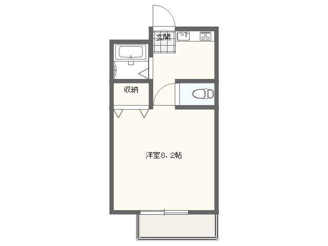 フォルサ茶屋ヶ坂の間取り