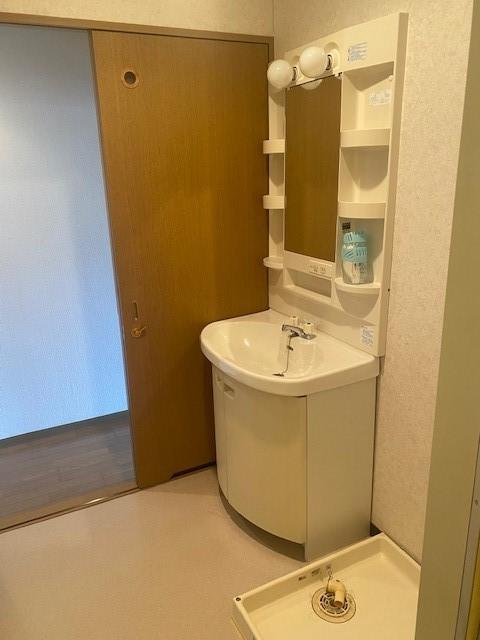 寺嶋ハイツの洗面所|スペースが確保できる洗面所です