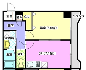 ユタカマンションの間取り