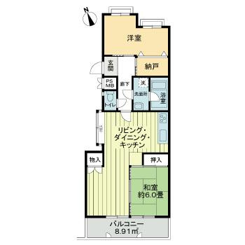 ライオンズマンション虹ヶ丘ガーデン参番館の間取り