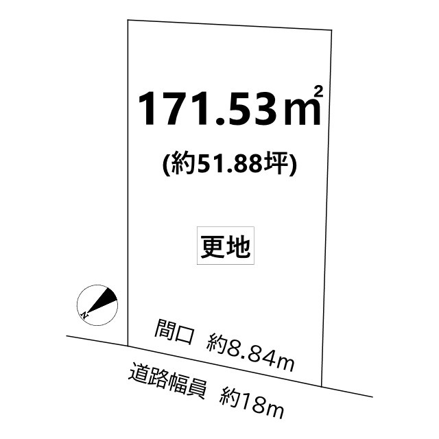 静市市原町 土地の土地図