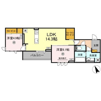【間取り】 | D's LIEN (ディ-ズリアン)　A