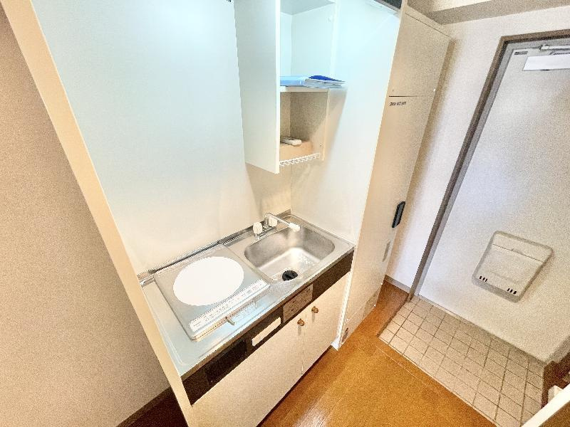 ラフォーレ竹山のキッチン|コンパクトなキッチンで掃除もラクラク