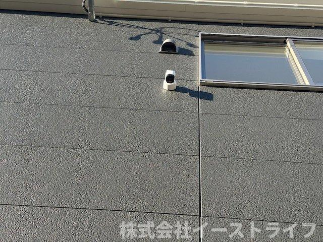 【新築戸建】　いわき市常磐下湯長谷町第2　全4棟の防犯設備|同社施工写真　防犯カメラが設置されています。