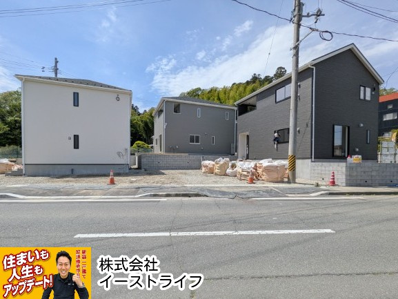 【新築戸建】　いわき市常磐下湯長谷町第2　全4棟の外観|2号棟区画写真　2025年末撮影