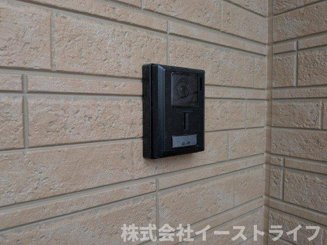 【新築戸建】　いわき小名浜花畑町第4のセキュリティ|1号棟写真　テレビモニター付きインターフォン