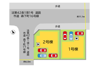 【区画図】 | 北九州市八幡西区森下町2期2号棟